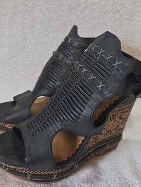 Like New Size 8 Cork Heel Wedges By not rated
